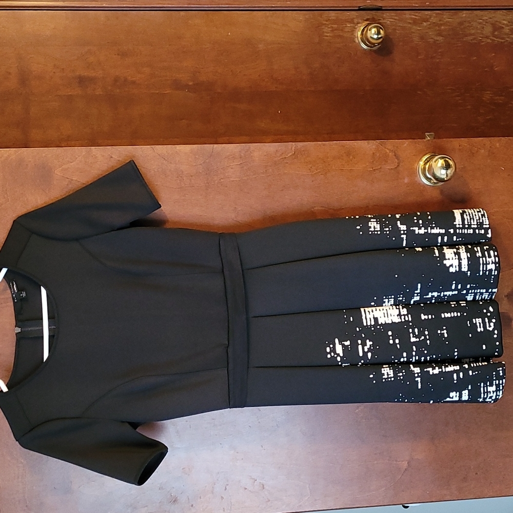Elie Tahari for Design Nation Pleated A-Line Dress